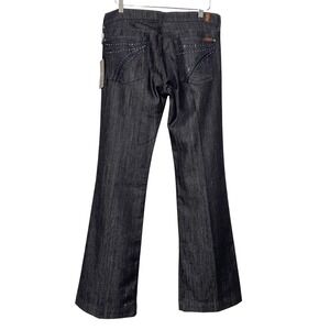 7 For All Mankind Dojo Wide Leg Trouser Denim Blue Jeans Size 31 Y2K NWT